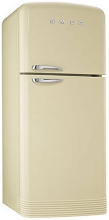 Отдельностоящий двухдверный холодильник Smeg FAB50RCRB Серия Стиль 50-х гг.