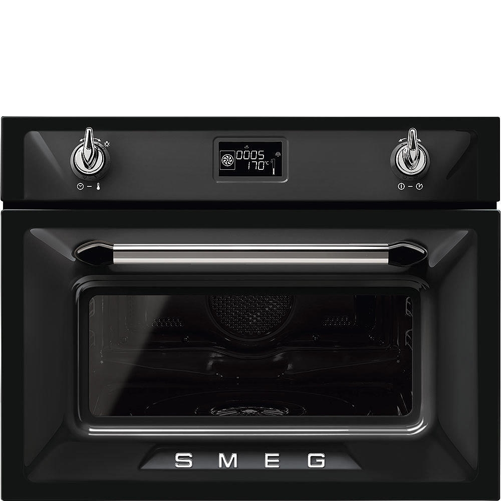 Компактный духовой шкаф, комбинированный с пароваркой, 45 см, Smeg SF4920VCN1 Серия Victoria