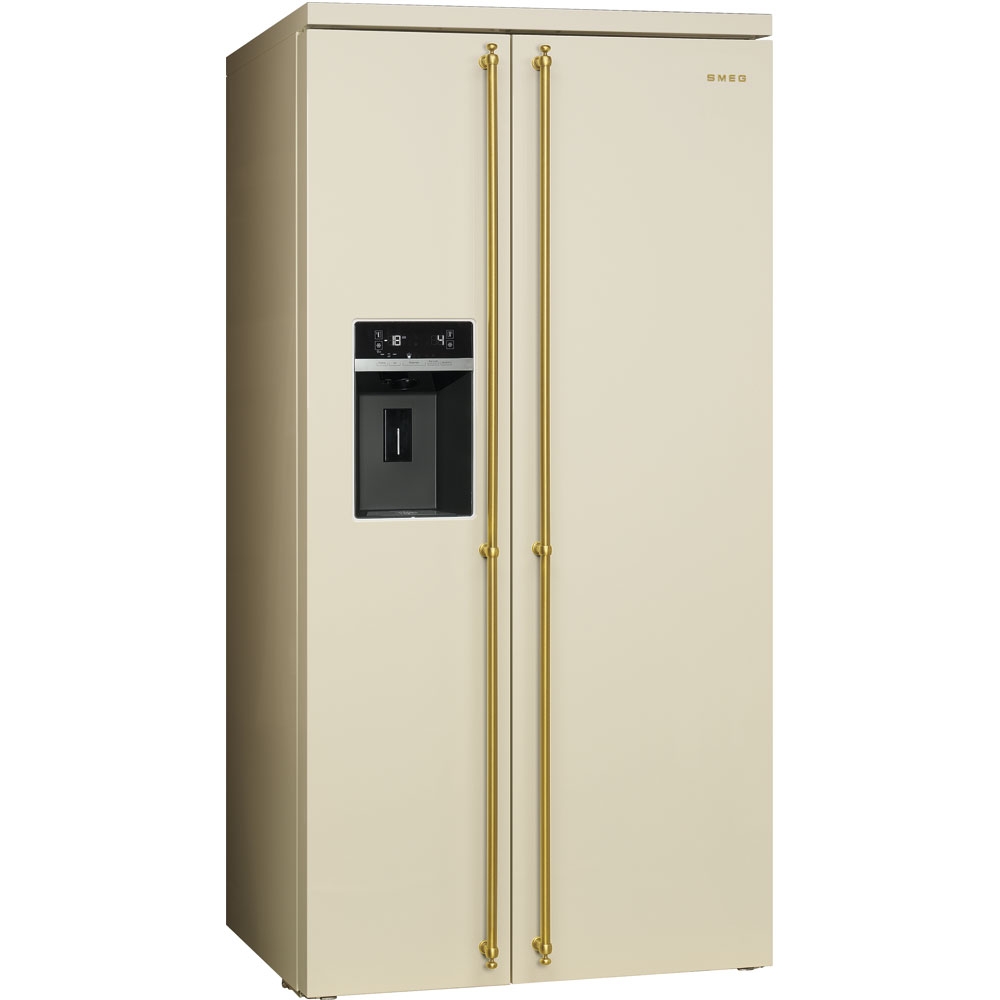 Отдельностоящий холодильник Side-by-Side Smeg SBS8004P Серия Coloniale