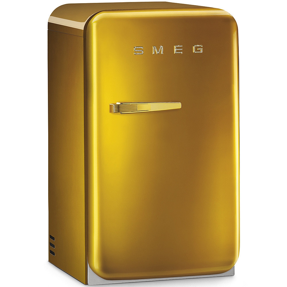 Отдельностоящий минибар, золотой Smeg FAB5RGO Серия Стиль 50-х гг.