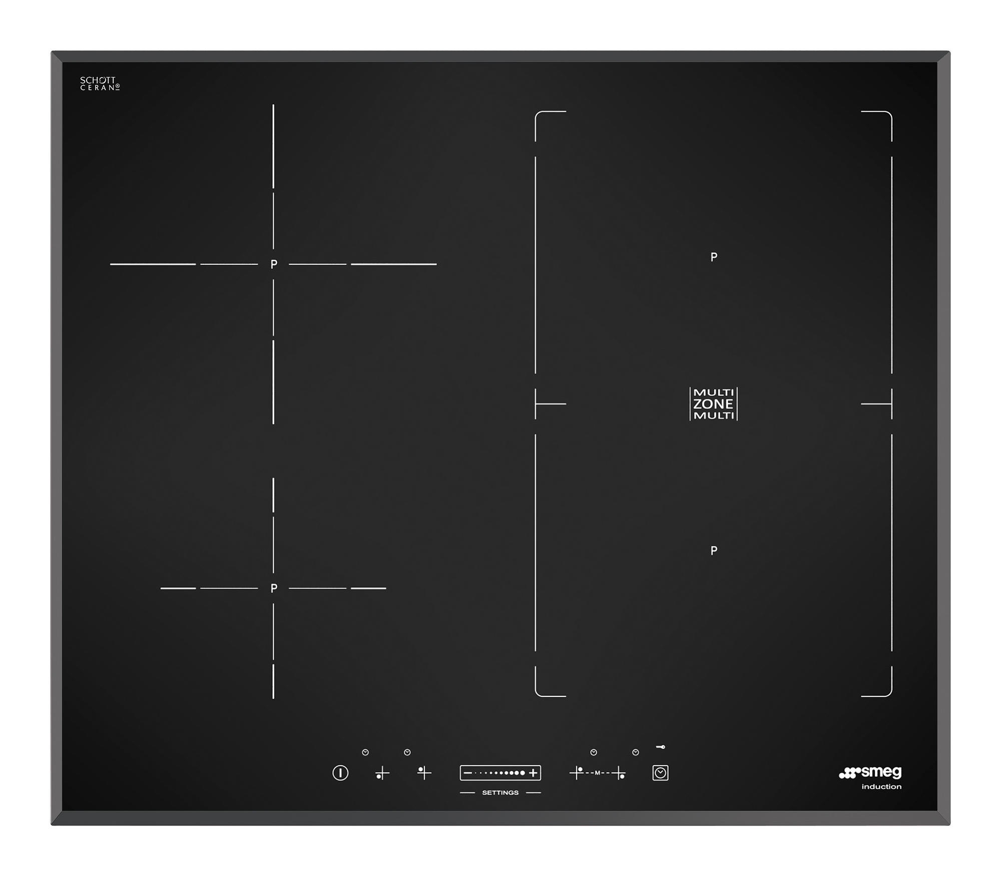 Индукционная варочная панель Multizone Smeg SI1M7643B